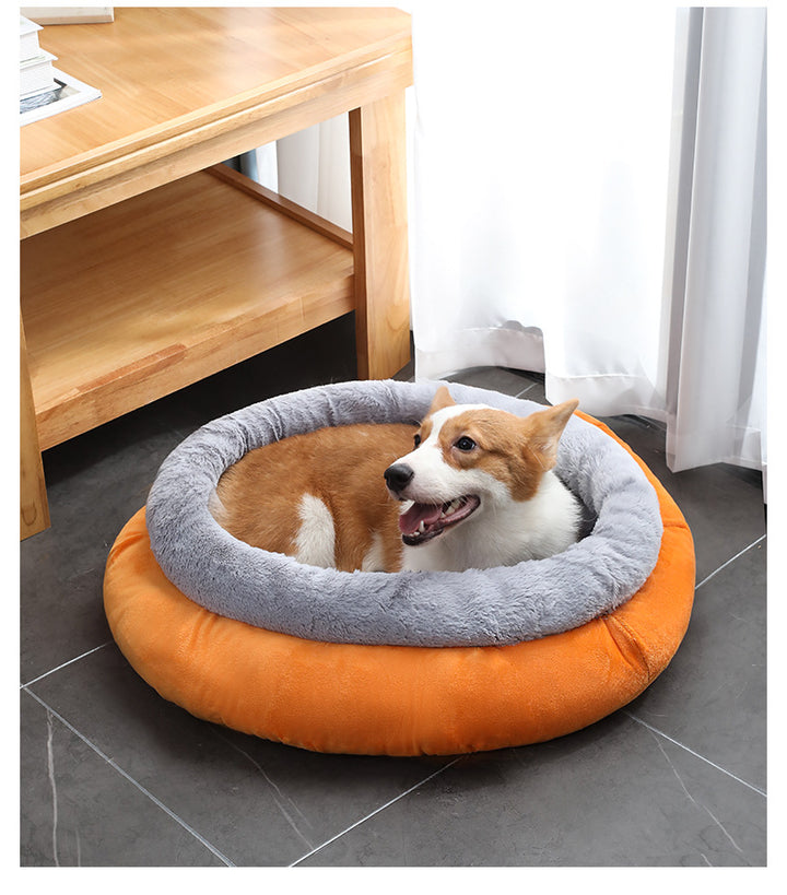 Deep Sleep Kennel Suede Warm Round