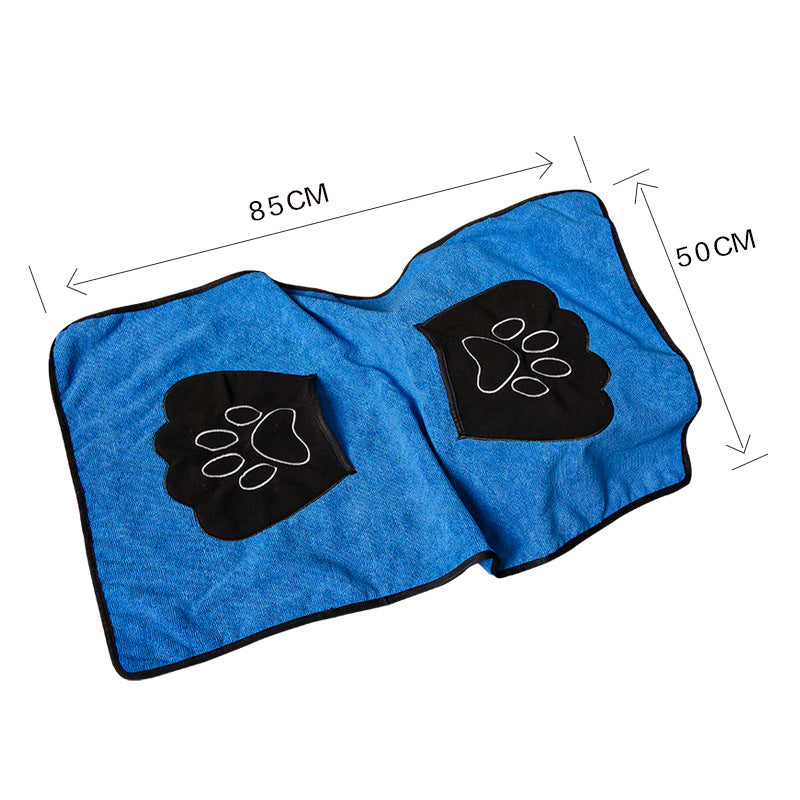 Absorbent Pet Bath Towel Quick-Drying Soft Cotton