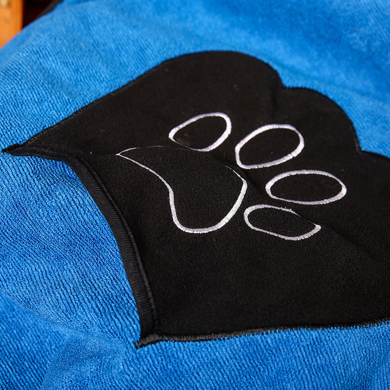 Absorbent Pet Bath Towel Quick-Drying Soft Cotton