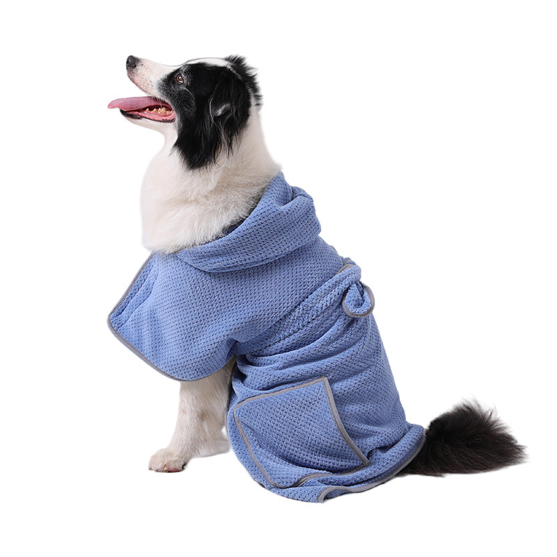 High Absorbent Pet Bath Robe Quick-Drying Soft Towel