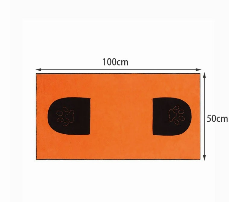 Absorbent Pet Bath Towel Quick-Drying Soft Cotton