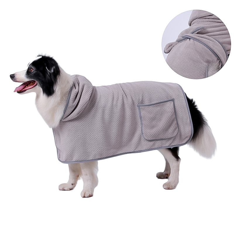 High Absorbent Pet Bath Robe Quick-Drying Soft Towel